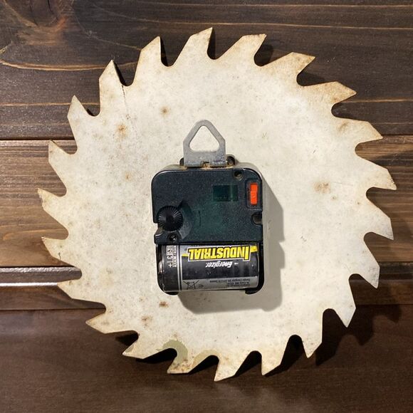 Custom Hand Painted Saw Blade Clock with Ducks Nature Scene - Picture 6 of 6